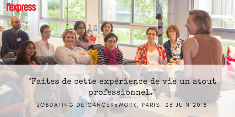 Cancer et travail: "Mon poste n'existait plus à mon retour", un reportage sur le job dating et les ateliers de coaching de Cancer@work dans L'Express