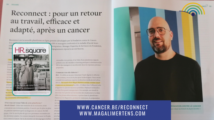HR Square Magazine : Reconnect, la plateforme qui humanise le retour au travail après un cancer